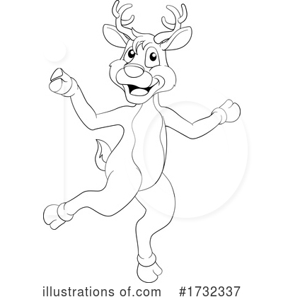 Royalty-Free (RF) Reindeer Clipart Illustration by AtStockIllustration - Stock Sample #1732337
