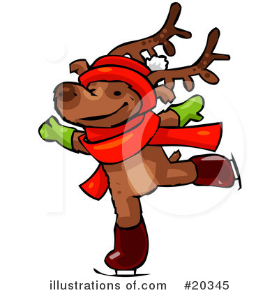 Royalty-Free (RF) Reindeer Clipart Illustration by Tonis Pan - Stock Sample #20345