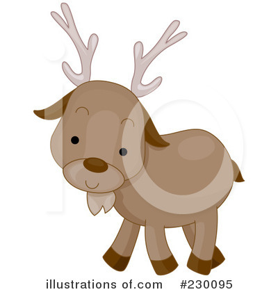 Royalty-Free (RF) Reindeer Clipart Illustration by BNP Design Studio - Stock Sample #230095