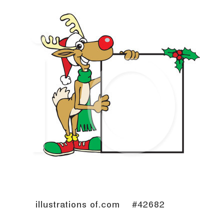 Royalty-Free (RF) Reindeer Clipart Illustration by Dennis Holmes Designs - Stock Sample #42682