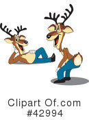 Reindeer Clipart #42994 by Dennis Holmes Designs