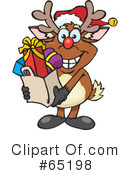 Reindeer Clipart #65198 by Dennis Holmes Designs