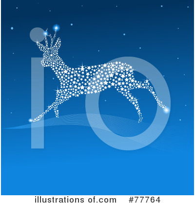 Royalty-Free (RF) Reindeer Clipart Illustration by Pushkin - Stock Sample #77764