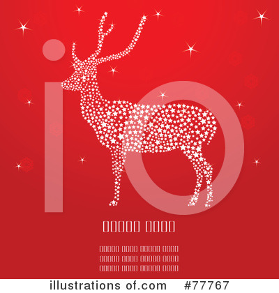 Royalty-Free (RF) Reindeer Clipart Illustration by Pushkin - Stock Sample #77767