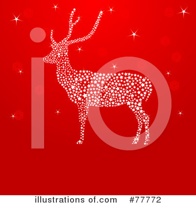 Royalty-Free (RF) Reindeer Clipart Illustration by Pushkin - Stock Sample #77772
