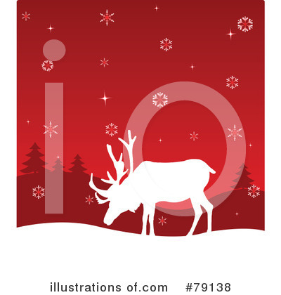 Royalty-Free (RF) Reindeer Clipart Illustration by Pushkin - Stock Sample #79138