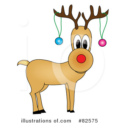 Royalty-Free (RF) Reindeer Clipart Illustration by Pams Clipart - Stock Sample #82575