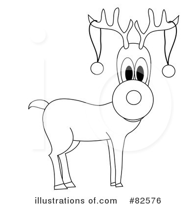 Royalty-Free (RF) Reindeer Clipart Illustration by Pams Clipart - Stock Sample #82576