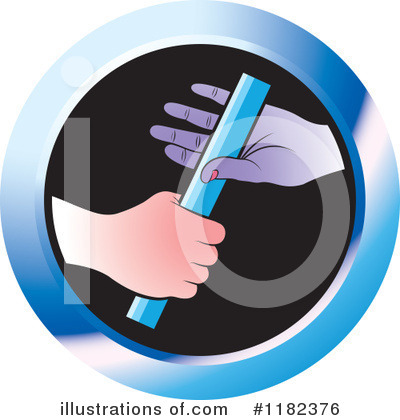 Royalty-Free (RF) Relay Race Clipart Illustration by Lal Perera - Stock Sample #1182376