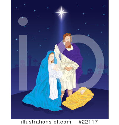 Nativity Scene Clipart #22117 by Paulo Resende