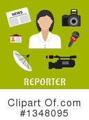 Reporter Clipart #1348095 by Vector Tradition SM