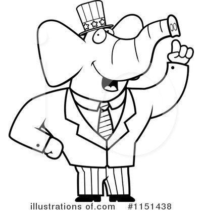 Royalty-Free (RF) Republican Clipart Illustration by Cory Thoman - Stock Sample #1151438