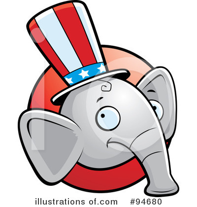 Royalty-Free (RF) Republican Clipart Illustration by Cory Thoman - Stock Sample #94680