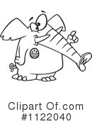 Republican Elephant Clipart #1122040 by toonaday