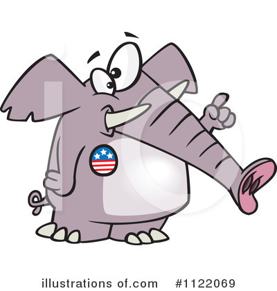 Elephant Clipart #1122069 by toonaday