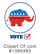 Republican Elephant Clipart #1389383 by Hit Toon