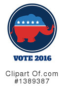 Republican Elephant Clipart #1389387 by Hit Toon