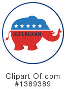 Republican Elephant Clipart #1389389 by Hit Toon