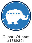Republican Elephant Clipart #1389391 by Hit Toon