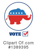 Republican Elephant Clipart #1389395 by Hit Toon