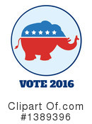 Republican Elephant Clipart #1389396 by Hit Toon