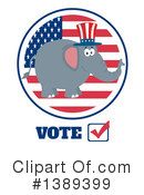 Republican Elephant Clipart #1389399 by Hit Toon