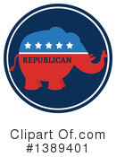 Republican Elephant Clipart #1389401 by Hit Toon