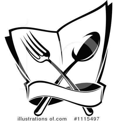Silverware Clipart #1115497 by Vector Tradition SM