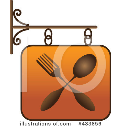 Royalty-Free (RF) Restaurant Sign Clipart Illustration by Pams Clipart - Stock Sample #433856
