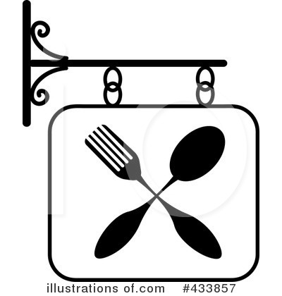 Royalty-Free (RF) Restaurant Sign Clipart Illustration by Pams Clipart - Stock Sample #433857