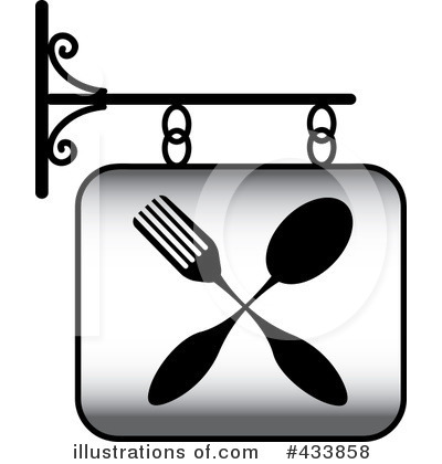 Royalty-Free (RF) Restaurant Sign Clipart Illustration by Pams Clipart - Stock Sample #433858