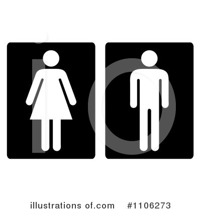 Royalty-Free (RF) Restroom Clipart Illustration by michaeltravers - Stock Sample #1106273