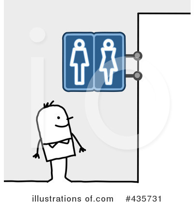 Royalty-Free (RF) Restrooms Clipart Illustration by NL shop - Stock Sample #435731