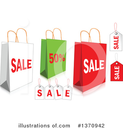 Shopping Bags Clipart #1370942 by Pushkin