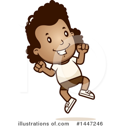 Royalty-Free (RF) Retro Black Girl Clipart Illustration by Cory Thoman - Stock Sample #1447246