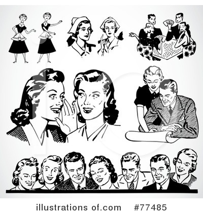 Retro Woman Clipart #77485 by BestVector