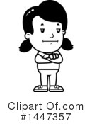 Retro Girl Clipart #1447357 by Cory Thoman