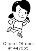 Retro Girl Clipart #1447365 by Cory Thoman
