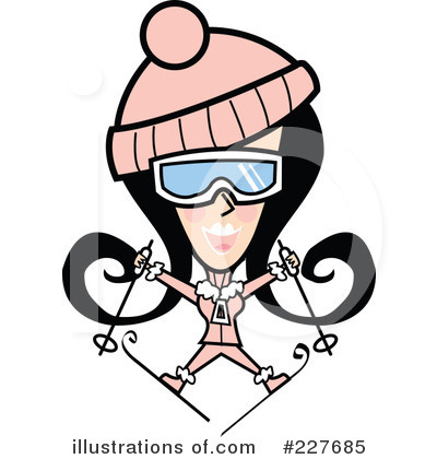Royalty-Free (RF) Retro Girl Clipart Illustration by Andy Nortnik - Stock Sample #227685