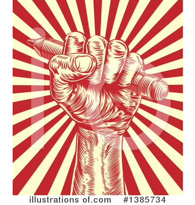 Royalty-Free (RF) Revolution Clipart Illustration by AtStockIllustration - Stock Sample #1385734