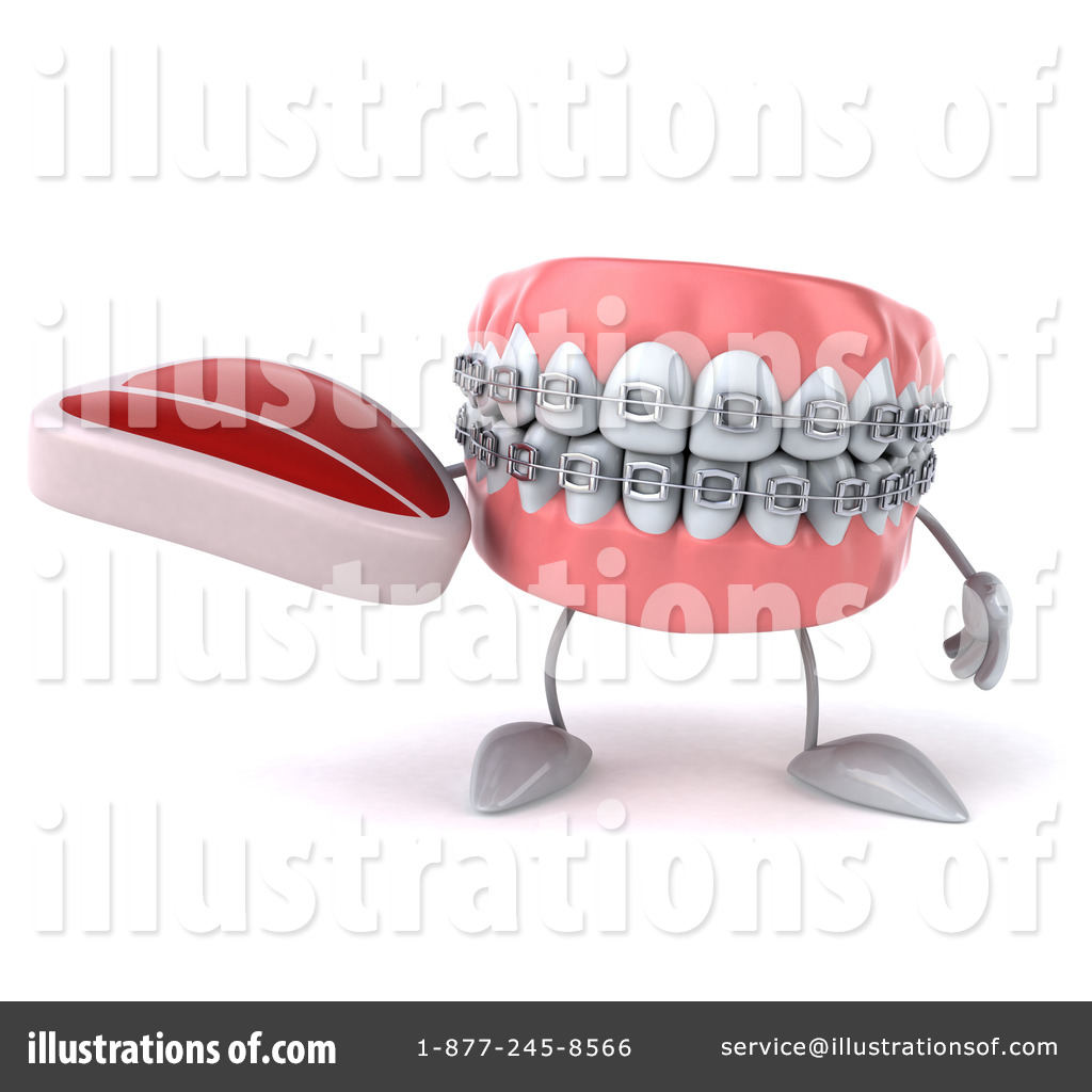 Braces Character Clipart #1308817 - Illustration by Julos