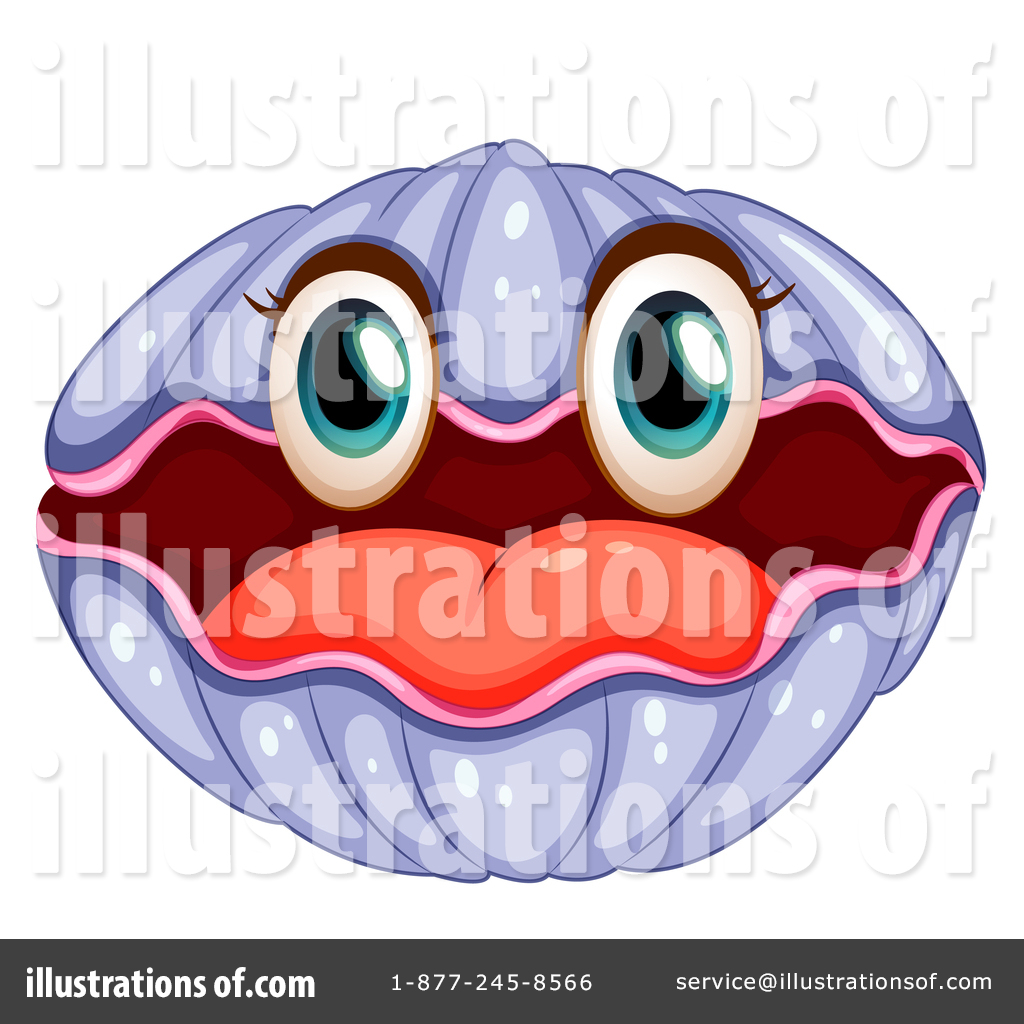 Clam Clipart #1344823 - Illustration by Graphics RF