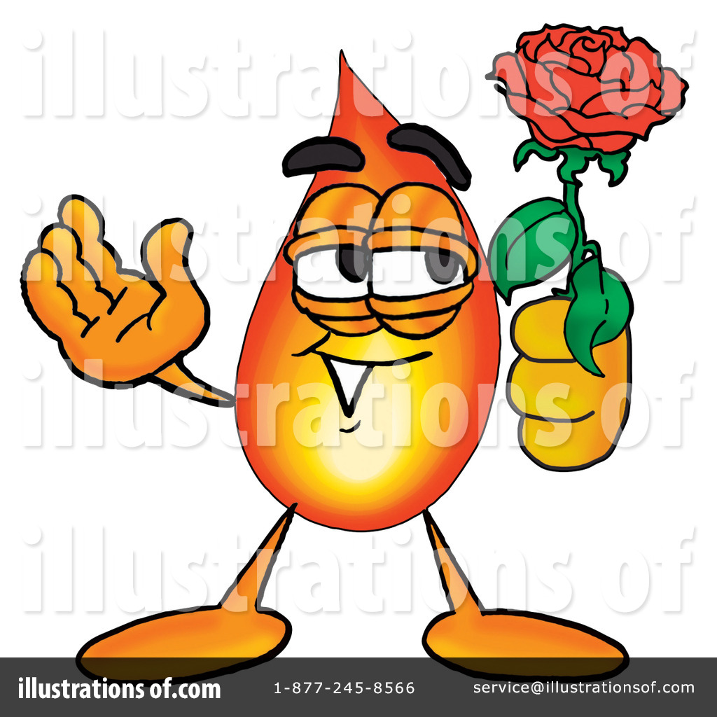 Flame Clipart #9199 - Illustration by Toons4Biz