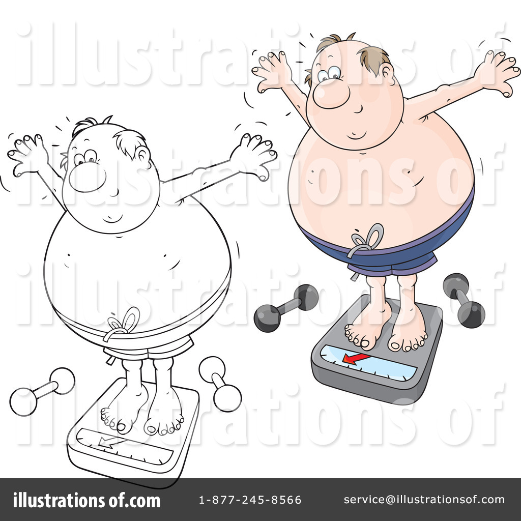 Overweight Clipart 1212531 Illustration By Alex Bannykh