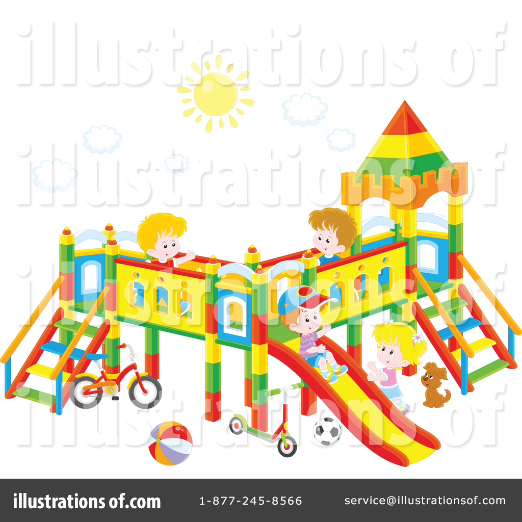 Playground Clipart #1402599 - Illustration by Alex Bannykh