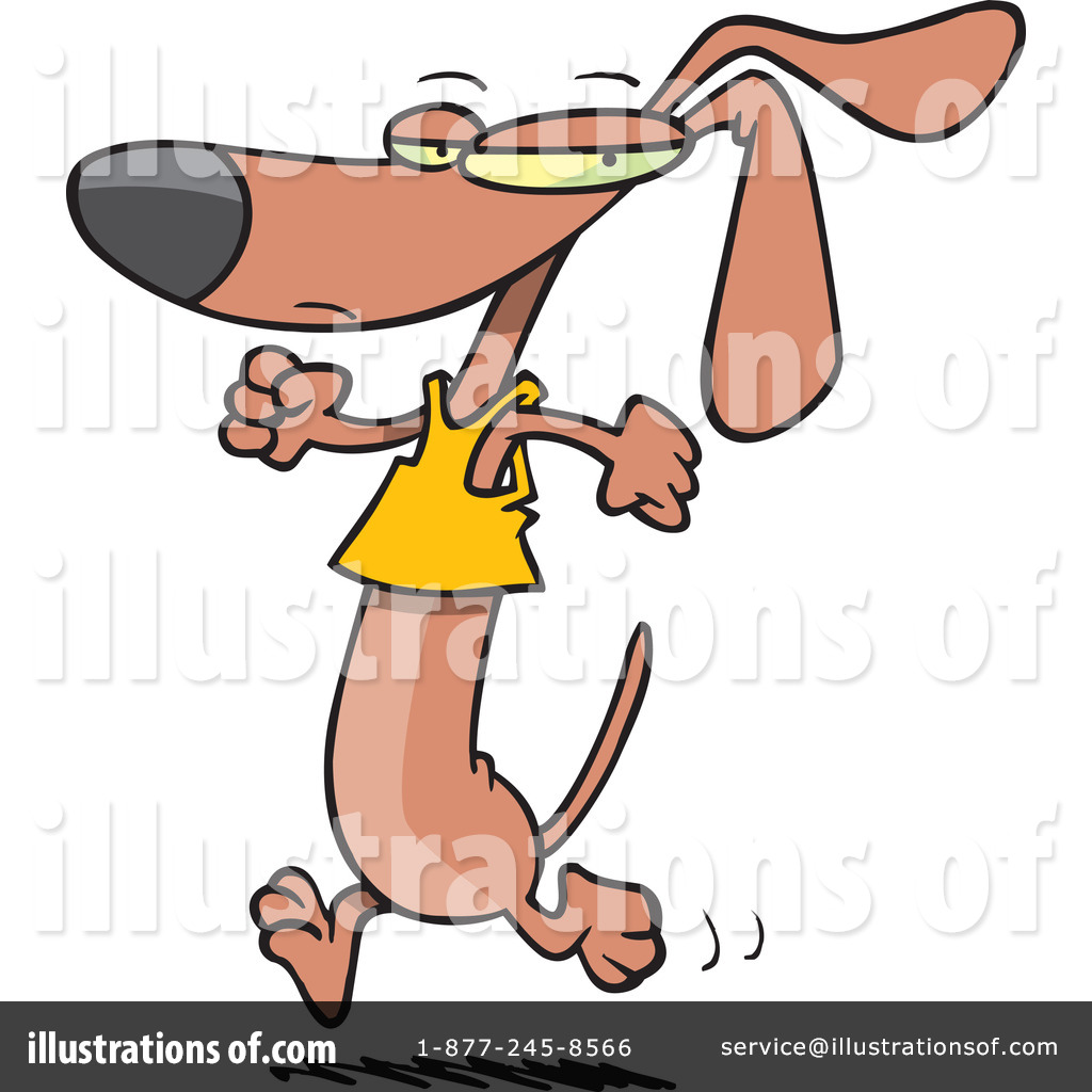 Wiener Dog Clipart #439249 - Illustration by toonaday