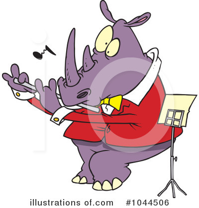 Royalty-Free (RF) Rhino Clipart Illustration by toonaday - Stock Sample #1044506