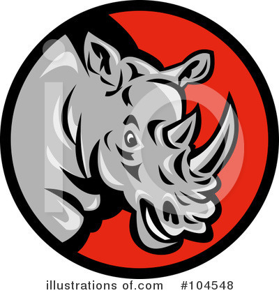 Rhinoceros Clipart #104548 by patrimonio
