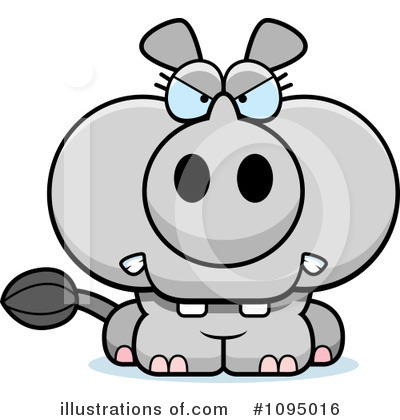 Royalty-Free (RF) Rhino Clipart Illustration by Cory Thoman - Stock Sample #1095016