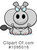 Rhino Clipart #1095016 by Cory Thoman